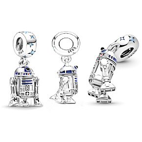 Charm Sterling silver 925 Marvel Star Wars Droid R2-D2, bracelet pendant Charm Sterling silver 925 Marvel Star Wars Droid R2-D2, bracelet pendant