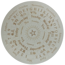 Wooden pendulum game board with moon star 25 cm