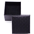 Gift box textured paper with sponge for jewelry black 5.1 x 5 x 3.3 cm 1 piece
