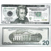 Talisman silver-plated dollar note 20 USD