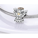 Sterling silver 925 Angel, bead on bracelet symbol