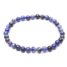 Sodalite bracelet elastic natural stone, ball 4 mm / 15 cm, for children, stone communication