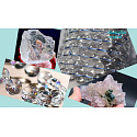 Azeztulite facet bracelet elastic natural stone 11 - 12 mm / 16 - 17 cm, high frequency energy