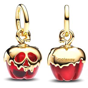 Charm Sterling Silver 925 Disney Snow White, Evil Queen's Apple, Fairy Tale Bracelet Pendant