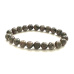 Yooperlit bracelet elastic natural stone, ball 8 mm / 16 - 17 cm