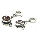 Charm Sterling silver 925 Coffee cup and spoon 2in1, food and drink bracelet pendant