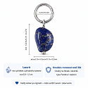 Lazurit (Lapis lazuli) – mini přívěsek z přírodního kamene cca 0,8–1,2 cm zlatá barva | Talisman moudrosti a intuice