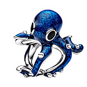 Octopus Charm Midnight Blue – a symbol of intelligence, mystery, and adaptability, a bracelet pendant inspired by the sea