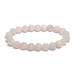 Rose bracelet elastic natural stone, ball 8 mm / 16 - 17 cm, love stone