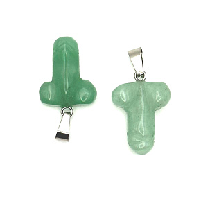 Aventurine Penis for luck, natural stone pendant hand cut approx. 11 x 22 mm, lucky stone Aventurine Penis for luck, natural stone pendant hand cut approx. 11 x 22 mm, lucky stone