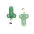 Aventurine Penis for luck, natural stone pendant hand cut approx. 11 x 22 mm, lucky stone