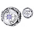 Charm Sterling silver 925 Zodiac sign, cubic zirconia Cancer, bead for bracelet