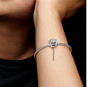 Charm Sterling silver 925 Monkey, symbol of wisdom, freedom, bead on bracelet animal
