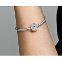 Charm Sterling silver 925 Congratulations with star, stopper, clip bead on anniversary bracelet