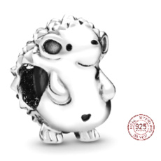 Charm Sterlingové stříbro 925 Ježek Nino, korálek na náramek zvíře