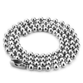 Řetízek z nerezové oceli kulička 2,4 mm / 80 cm