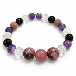 Bracelet with a story – Forever in my heart, natural minerals, 8 mm bead / wrist 14–15 cm Bracelet with a story – Forever in my heart, natural minerals, 8 mm bead / wrist 14–15 cm