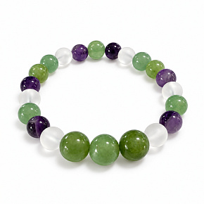 Bracelet with a story – I wish you strength and health, natural minerals, 8 mm bead / wrist 14–15 cm Bracelet with a story – I wish you strength and health, natural minerals, 8 mm bead / wrist 14–15 cm