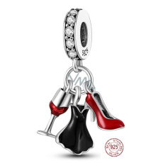 Sterling silver 925 Chic style - glass, dress, boat 3in1, bracelet pendant, interests Sterling silver 925 Chic style - glass, dress, boat 3in1, bracelet pendant, interests