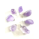 Amethyst Brazil Tumbler pendant natural stone M, approx. 2,5 cm, AA quality, stone of kings and bishops