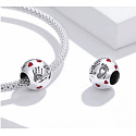 Charm Sterling silver 925 Love in the palm of the hand, bead on the bracelet family