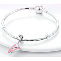 Charm Sterling silver 925 Chic style - pink ballerinas - ballet, pendant for bracelet interests