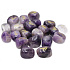 Amethyst Rune Alphabet Natural Stone, 10 - 30 mm 25 pieces