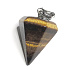 Tiger Eye Sideric Pendulum natural stone hand cut 2,2 cm, stone of the sun and earth, brings luck and wealth