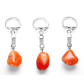 Carnelian keychain pendant natural stone approx. 10 cm 1 piece, , Teaching us here and now Carnelian keychain pendant natural stone approx. 10 cm 1 piece, , Teaching us here and now