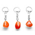 Carnelian keychain pendant natural stone approx. 10 cm 1 piece, , Teaching us here and now