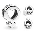 Charm Sterling silver 925 Female symbol, heart, bead on bracelet symbol