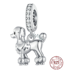 Charm Sterling Silver 925 Dog - Poodle, Animal Bracelet Pendant