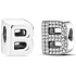 Charm Sterling silver 925 Alphabet letter B, bead for bracelet