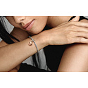 Sterling silver 925 Lastura and treated freshwater cultured pearl, 2in1 openable bracelet pendant, sea