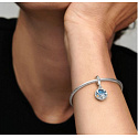 Sterling silver 925 Camping night sky - camping 2in1, bracelet pendant symbol