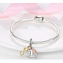 Charm Sterling silver 925 Harry Potter hat, glasses, scar, 3in1 bracelet pendant