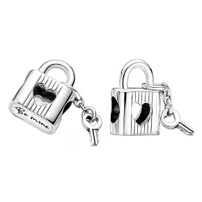 Charm Sterling silver 925 Magical padlock - Be mine, mine, love bracelet charm Charm Sterling silver 925 Magical padlock - Be mine, mine, love bracelet charm