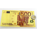 Talisman Gold plastic banknote 500 EUR