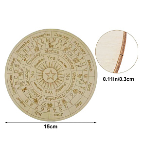 Wooden pendulum game board with moon star 15 cm Wooden pendulum game board with moon star 15 cm