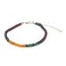 Sapphire, emerald, agate, ruby facet bracelet natural stone for clasp 21 - 25 cm, ball 4 mm