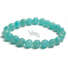 Amazonite bracelet elastic natural stone, ball 9 mm / 16 - 17 cm, stone of hope Amazonite bracelet elastic natural stone, ball 9 mm / 16 - 17 cm, stone of hope