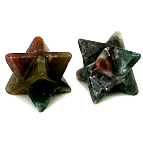 Agate Indian merkaba hmatka natural stone 13 mm, symbolizes the element of earth
