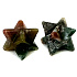 Agate Indian merkaba hmatka natural stone 13 mm, symbolizes the element of earth