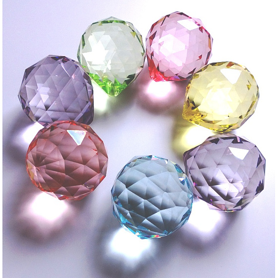 Feng Shui Set of chakra balls 7 pieces