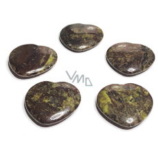 Epidot Hmatka, heart-shaped healing gemstone natural stone 3 cm 1 piece, heart healing stone Epidot Hmatka, heart-shaped healing gemstone natural stone 3 cm 1 piece, heart healing stone