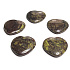 Epidot Hmatka, heart-shaped healing gemstone natural stone 3 cm 1 piece, heart healing stone
