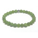 Jade Canadian bracelet elastic natural stone, ball 6 mm / 16 - 17 cm, stone of peace