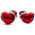 Charm Sterling Silver 925 Red Christmas Heart, Bead for Christmas Bracelet