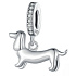 Charm Sterling Silver 925 Dog - Dachshund, animal bracelet pendant