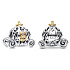 Charm Sterling silver 925 Disney 100. anniversary Cinderella - magic carriage, bead for bracelet